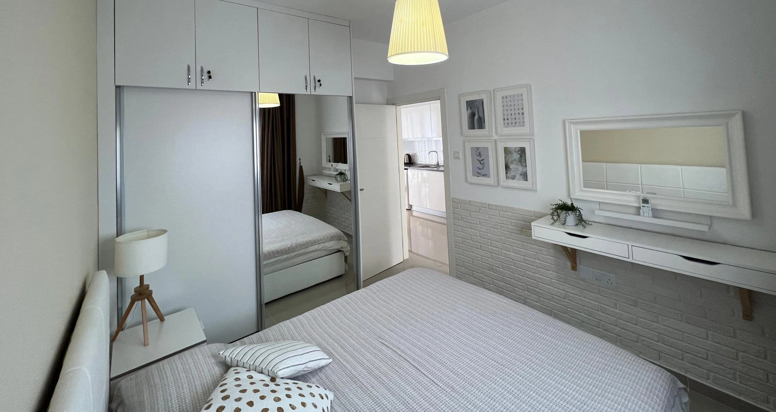 Caesar Beach 1+1 apartamentai su stogo terasa | Boğaz / İskele