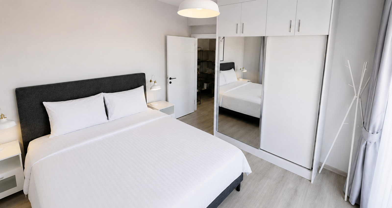 4 Caesar Blue 1+1 apartamentai, 500 m. nuo jūros kranto | Boğaz / İskele