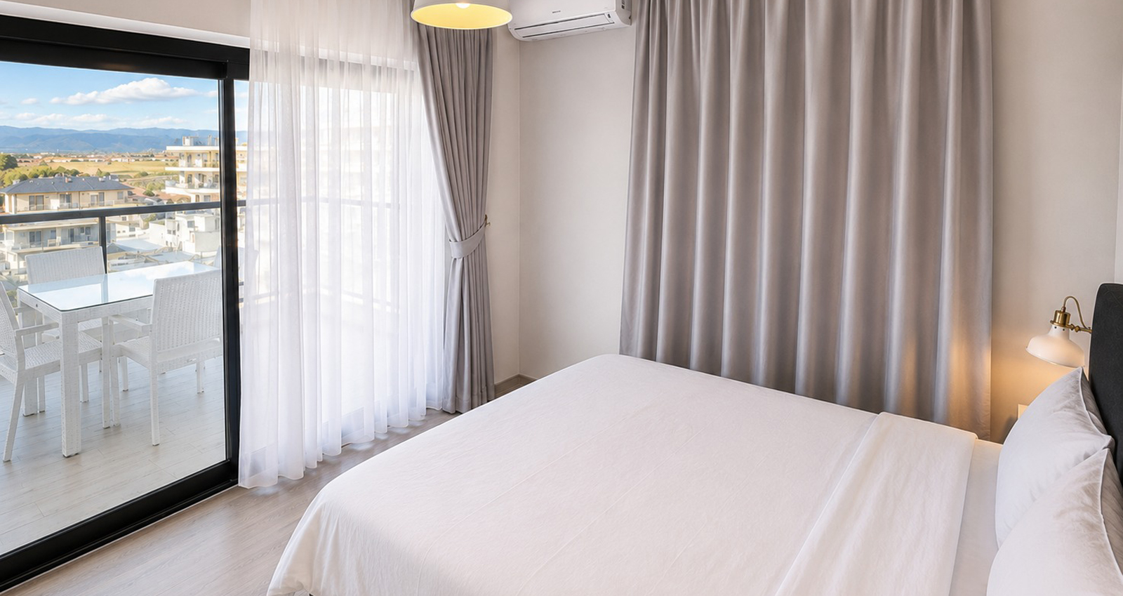 5 Caesar Blue 1+1 apartamentai, 500 m. nuo jūros kranto | Boğaz / İskele