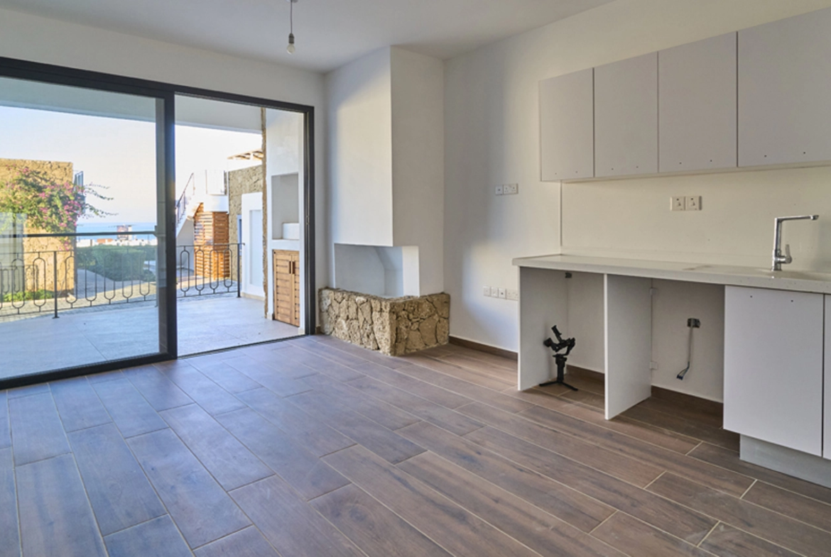 Yalusa Homes [K-2] 1+1 apartamentai su baseinu, 700 m. iki jūros | Yeni Erenköy
