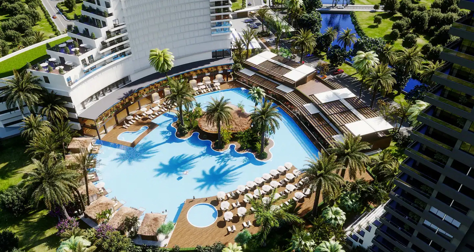 Grand Sapphire Resort & Casino 1+1 apartamentai | Long Beach / İskele